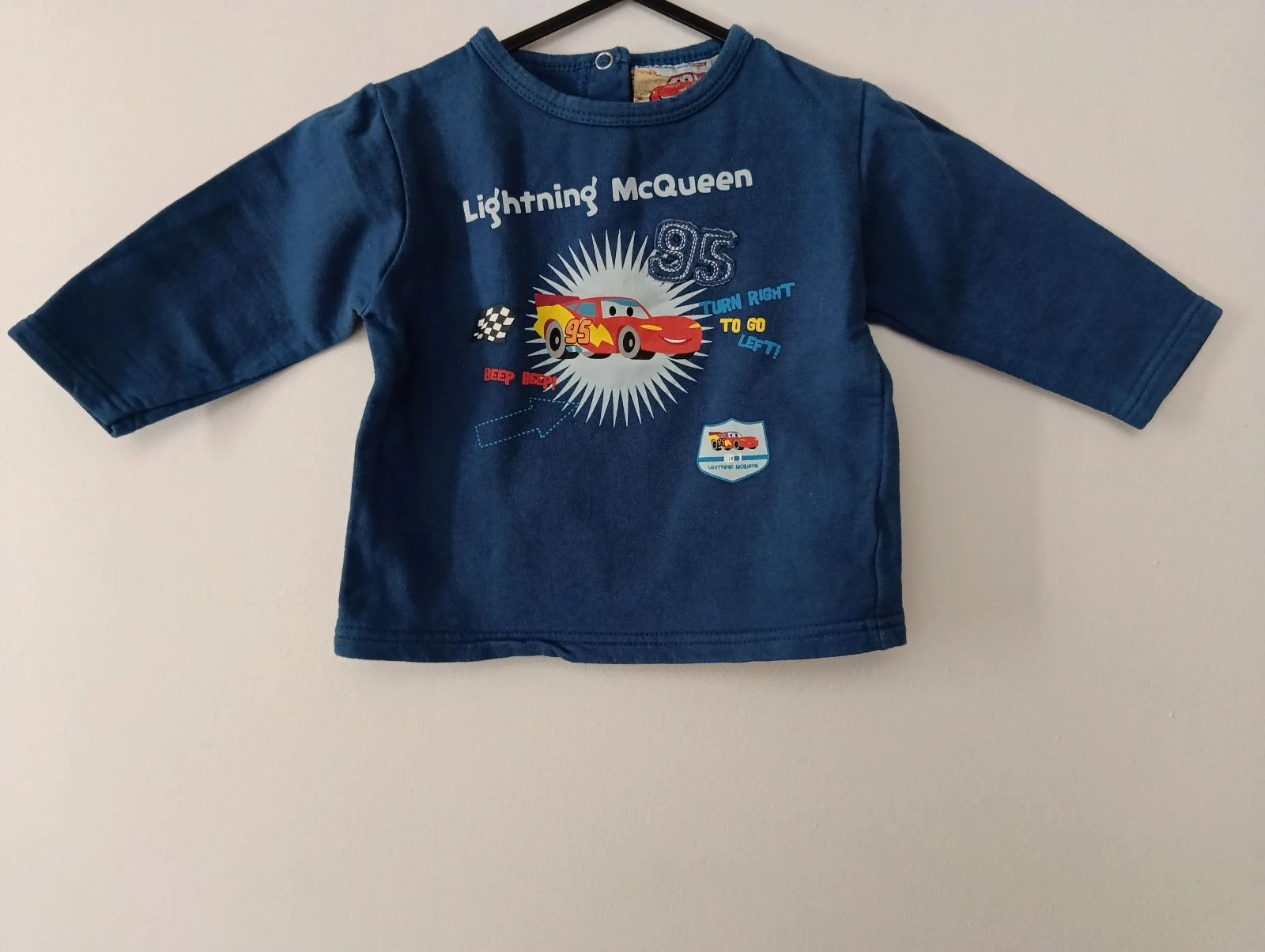 Tee-shirt coton épais Cars 12 MOIS